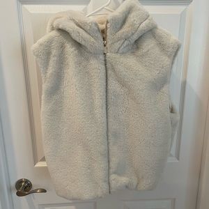 Zara faux fur vest, size XS